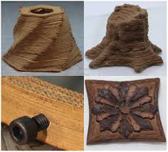 Additive Manufacturing of 3D Structures Composed of Wood Materials